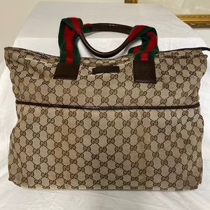 Vintage Gucci logo tote